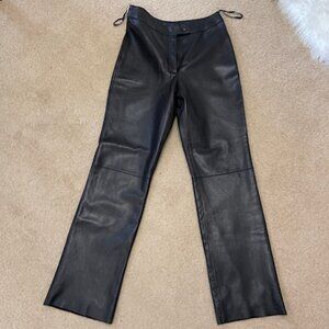 Classiqu Entier 100% Leather Bootcut Pants size 4/6